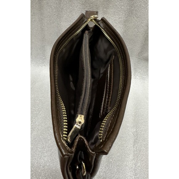 WB Cow Leather Collection Marvos brown leather wristlet zip closure - Picture 13 of 16